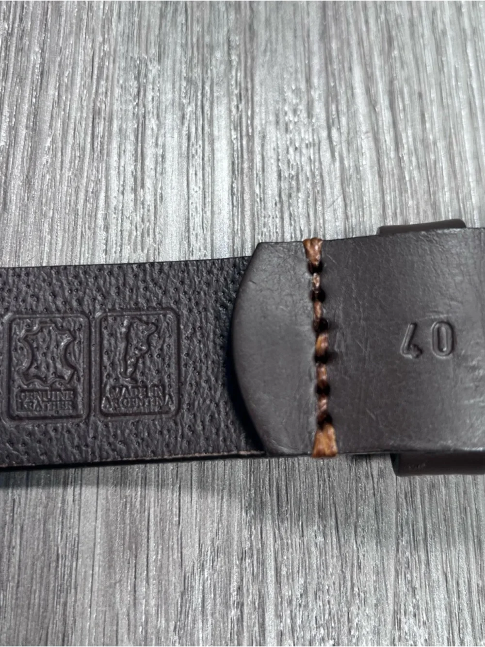 New HOLDERNESS & BOURNE The Barker Belt‎ Brown Navy Claret Leather Mens Size 40